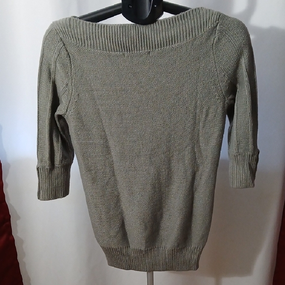 Charlotte Russe Olive Cable Knit Sweater - Picture 5 of 7